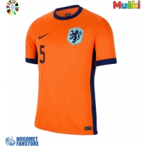 Nizozemska Nathan Ake #5 Domaci Dres EP 2024 Kratak Rukav